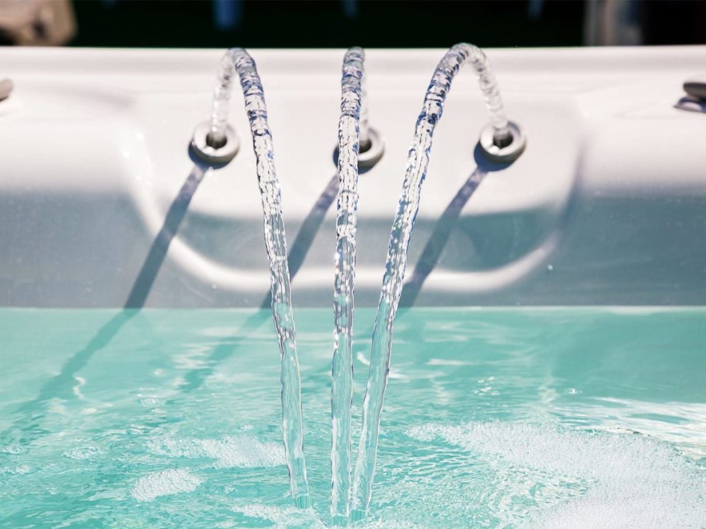 Jets fontaine d'un spa