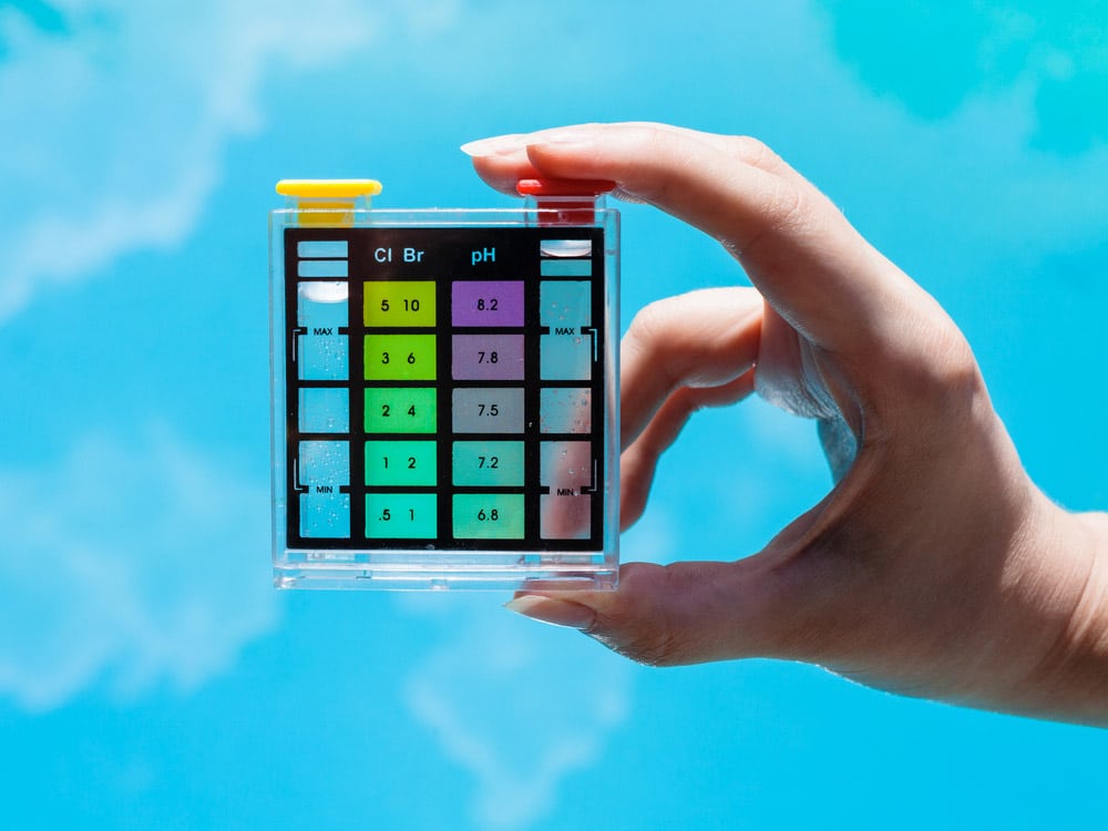 Test d'eau pour un spa