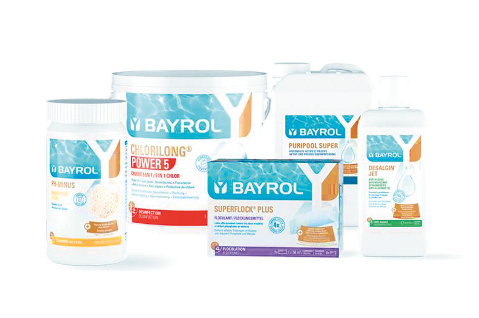 Gamme Bayrol - Produits de traitement professionnels pour piscine