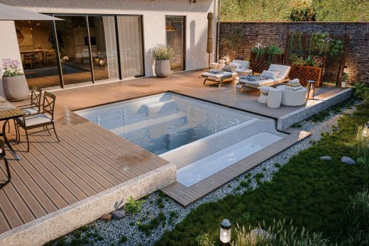 Piscine coque à débordement Aquaviva Horizon