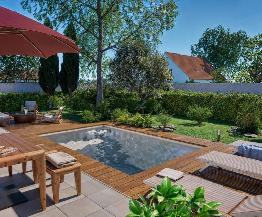 Piscine coque avec plage immergée 5x3 Aquaviva 2