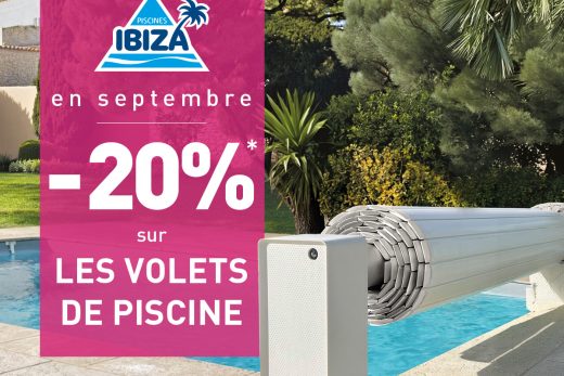 Volet de piscine : -20%