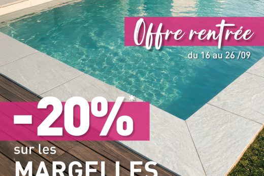 Margelles Grès Cérame à -20% &#8211; du 16 au 26 septembre